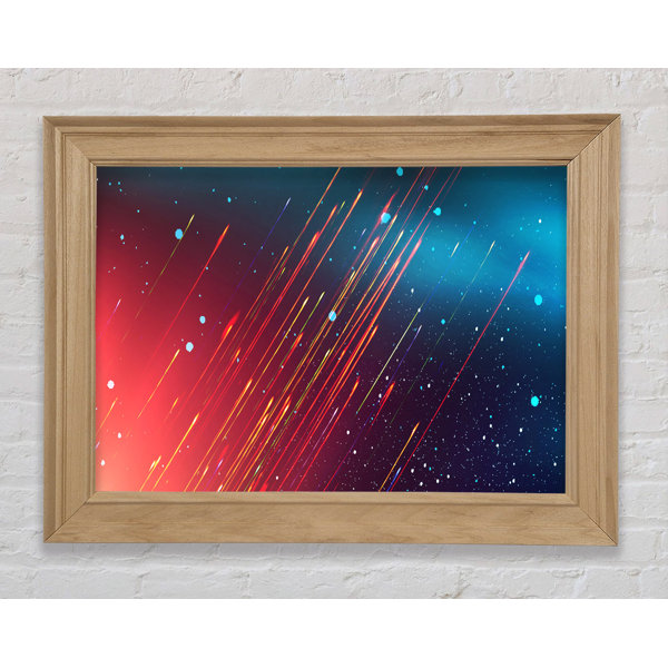 Bright Star Lightbeam Through The Blues Single Picture Frame Print